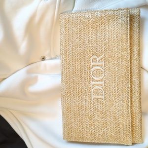 Dior Raffia Clutch. Brand new never used.